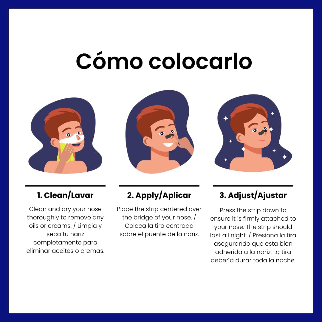 (AMAZON)Tiras Nasales Gudslip® – Suministro de 30 + 6 Días para Mejorar la Respiración Nasal, Reducir los Ronquidos y Aliviar la Congestión – Cómodas y Efectivas para un Sueño Reparador