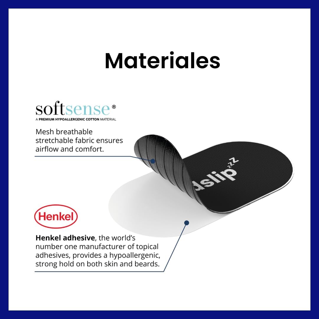 (Amazon)Cinta Bucal GudSlip® – 30+ 6 Cintas Bucales - Adhesivo Hipoalergénico para Promover la Respiración Nasal, Reducir Ronquidos y Mejorar la Calidad del Sueño – Cómoda y Segura para Uso Nocturno
